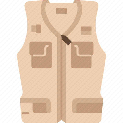 Vest, fishing, jacket, clothing, garment icon - Download on Iconfinder