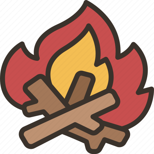 Bonfire, camping, fire, flame, outdoor icon - Download on Iconfinder