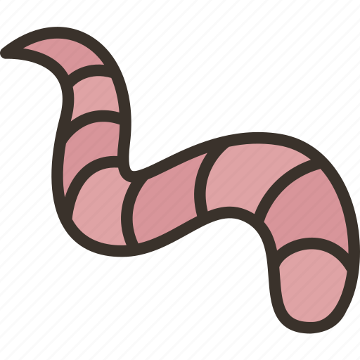 Earthworm, lure, fishing, invertebrate, animal icon - Download on Iconfinder
