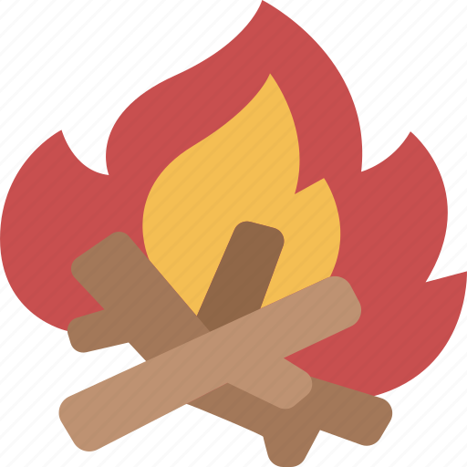 Bonfire, camping, fire, flame, outdoor icon - Download on Iconfinder