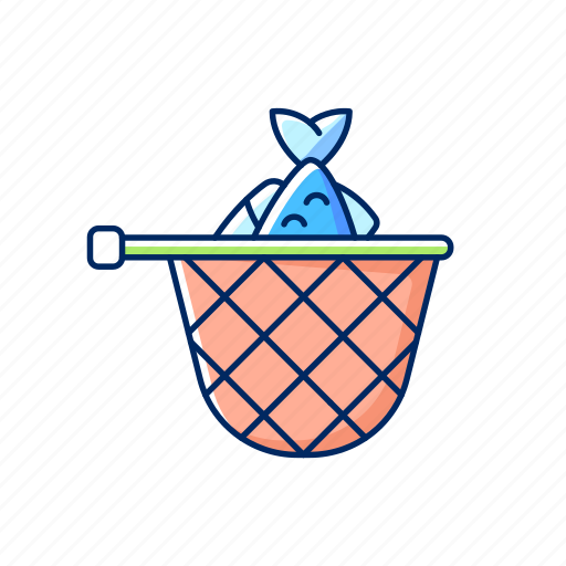 Catch, tackle, fishing equipment, net icon - Download on Iconfinder