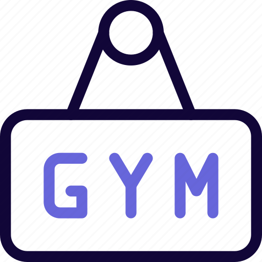 Gym, sign, banner icon - Download on Iconfinder
