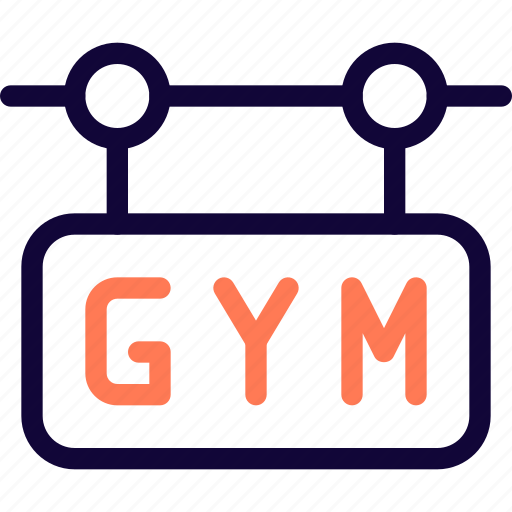 Gym, sign, banner icon - Download on Iconfinder