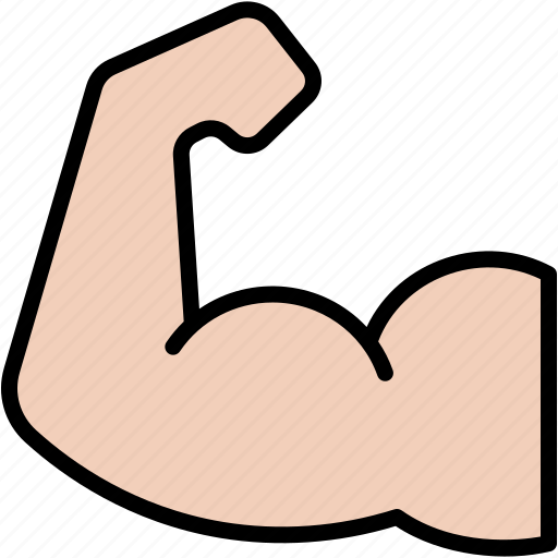 Muscle, robust, arm, courage, anatomy, flex icon - Download on Iconfinder