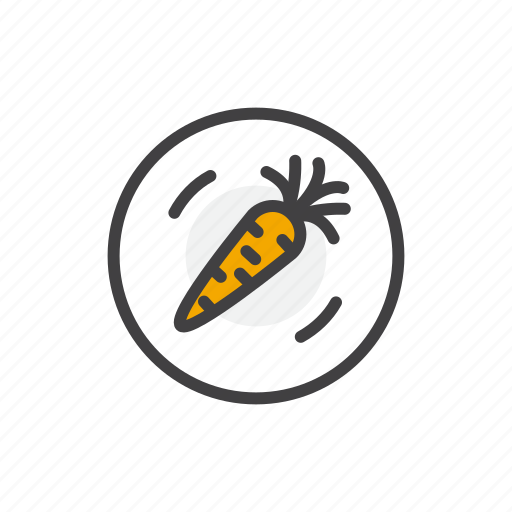 Carrot, food, health, plate, gastronomy icon - Download on Iconfinder
