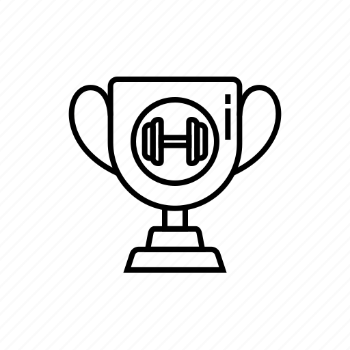 Competition, dumbbell, fitness, lifting, trophy, weight, winner icon - Download on Iconfinder
