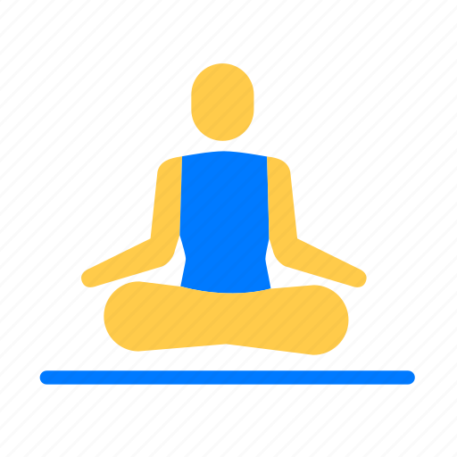 Athletic, exercise, fitness, meditation, yoga icon - Download on Iconfinder