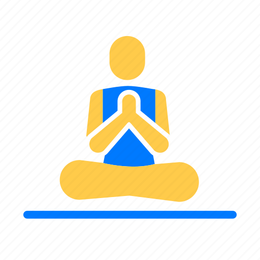 Athletic, fitness, meditation, yoga icon - Download on Iconfinder