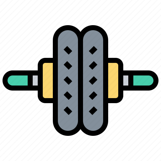 Exercise, fitness, muscles, roller, wheel icon - Download on Iconfinder