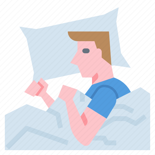 Blanket, male, pillow, sleeping icon - Download on Iconfinder