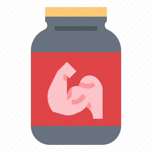 Bodybuilding, muscle, powder, protein icon - Download on Iconfinder