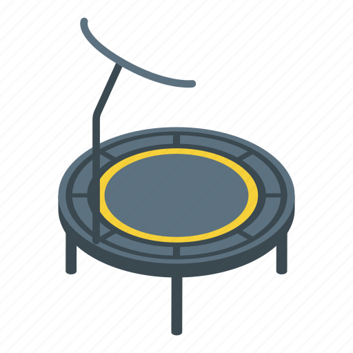 Fitness, trampoline, isometric icon - Download on Iconfinder