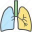 asthma, breathing, human, lungs, lungs symbol, organ, respiratory system 