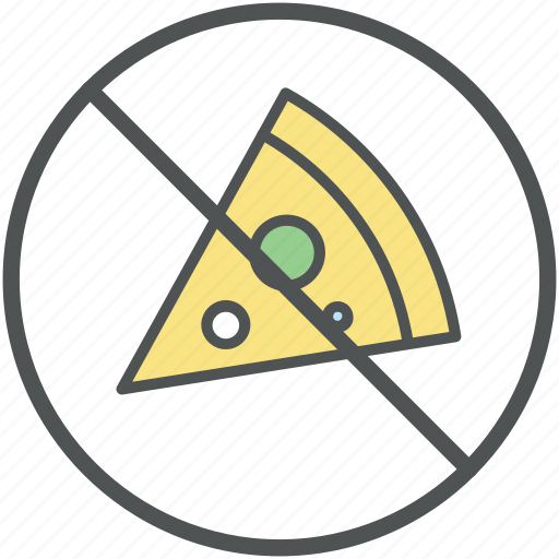 No fast food, no junk food, no pizza, pizza prohibited, pizza prohibition, unhealthy food icon - Download on Iconfinder