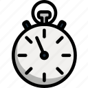 fitness, clock, chronometer, minute, watch, lineart, time 