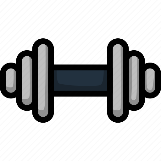 Training, fitness, dumbbell, weight, heavy, strength, lineart icon - Download on Iconfinder