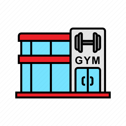 Building, dumbbell, fitness, gym, healthy, sport, workout icon - Download on Iconfinder