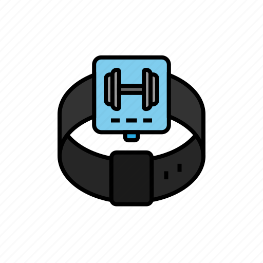 Dumbbell, fitness, gym, smartwatch, sport, tracking, workout icon - Download on Iconfinder