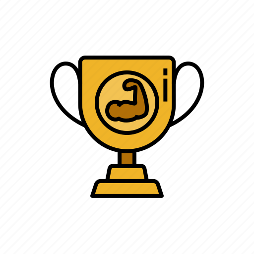 Achievement, bodybuilding, competition, gym, muscle, trophy, winner icon - Download on Iconfinder