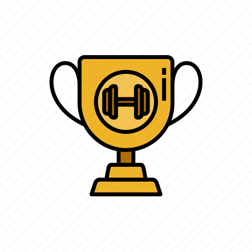 Competition, dumbbell, fitness, lifting, trophy, weight, winner icon - Download on Iconfinder