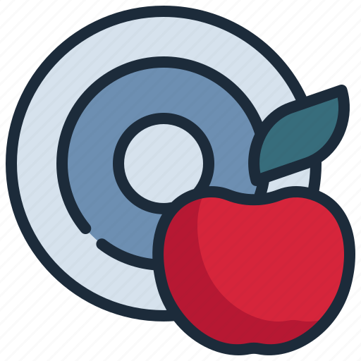 Focus, apple, weight, loss, fitness icon - Download on Iconfinder