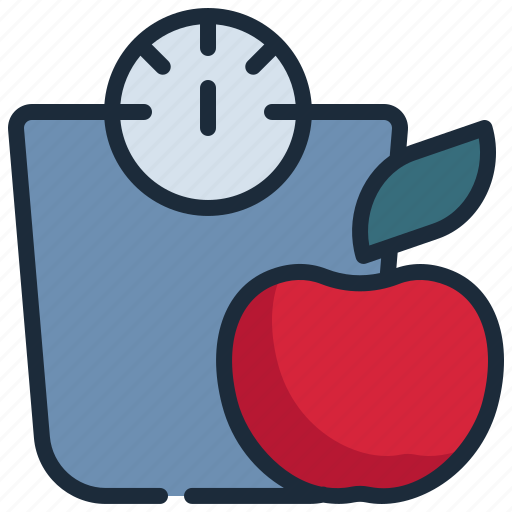Weight, loss, food, scale, diet icon - Download on Iconfinder