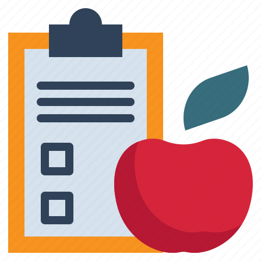 Food, check, list, apple, weight, loss icon - Download on Iconfinder