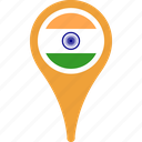 flag, india, country, flags, map, national