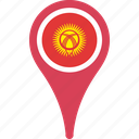 flag, kyrgyzstan, country, flags, pin