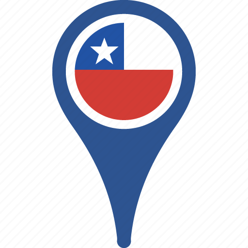 chile, flag, country, national, pin 