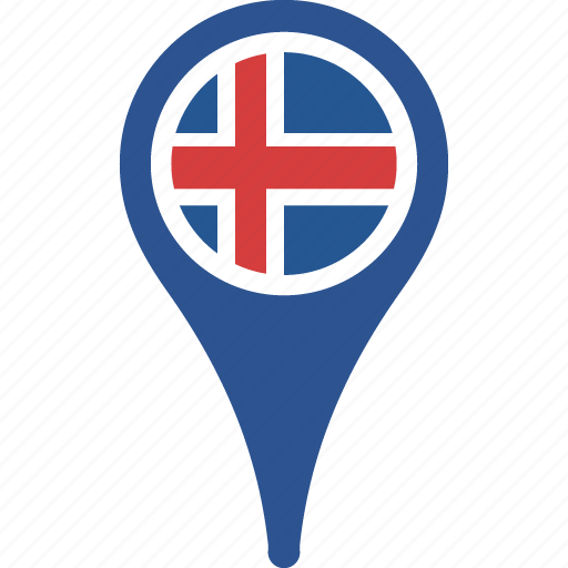 flag, iceland, country, location, map 