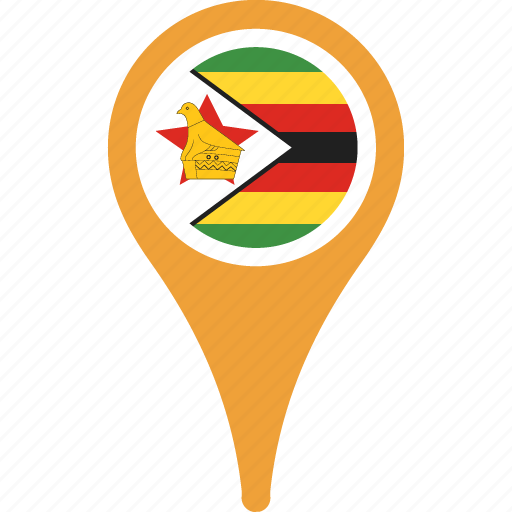 flag, zimbabwe, country, flags, map, pin 