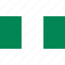 africa, country, flag, nigeria