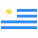 uruguay, national, country, flag, world