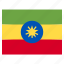 country, national, world, flag, ethiopia 