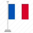flag, national, country, france, world