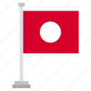 flag, national, country, world, japan