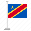 country, congo, national, of, flag, democratic, republic