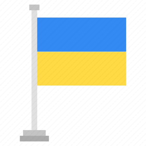 Flag, national, ukraine, country, world icon - Download on Iconfinder