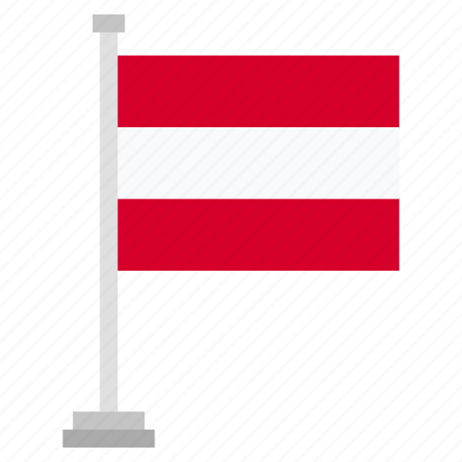 Austria, flag, country, world, national icon - Download on Iconfinder