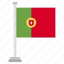 flag, national, country, portugal, world