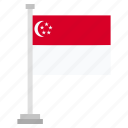 flag, national, country, singapore, world