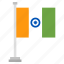 flag, national, country, world, india 