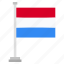 flag, national, country, luxembourg, world 
