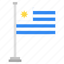 flag, national, country, uruguay, world