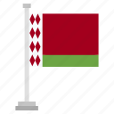 flag, belarus, country, world, national