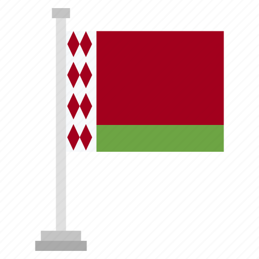 Flag, belarus, country, world, national icon - Download on Iconfinder