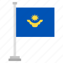 flag, national, country, world, kazakhstan