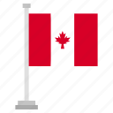 flag, national, canada, country, world