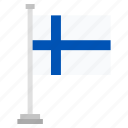 flag, finland, country, world, national